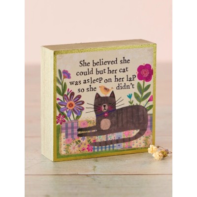 Tiny Block Keepsake Cat Lap