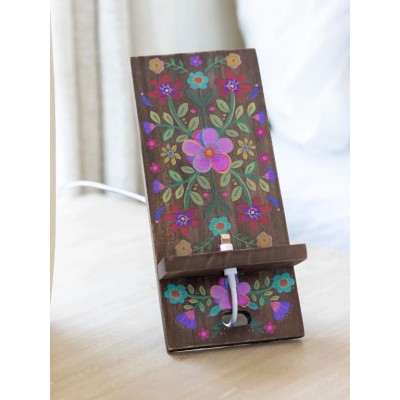 Phone Stand Cocoa Folk Flower