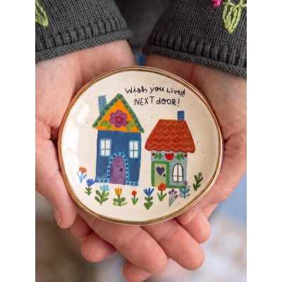 Artsy Trinket Dish I Wish You Lived