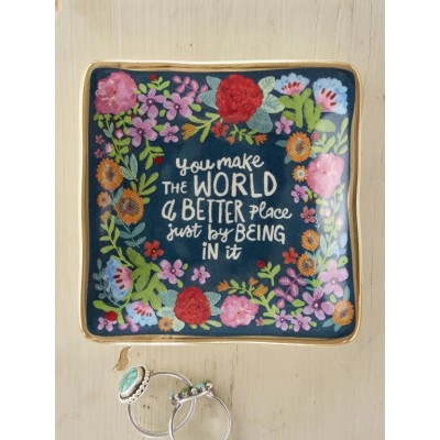 Artsy Trinket Dish You Make The World