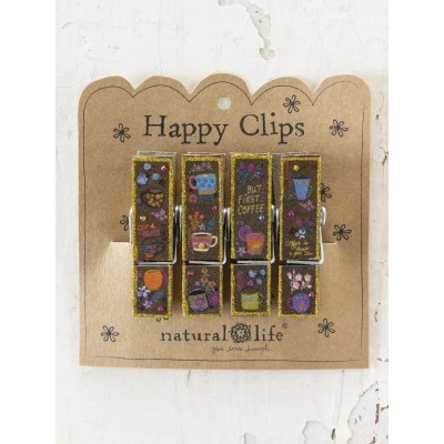 Happy Clips S/4 Brown Coffee Cup