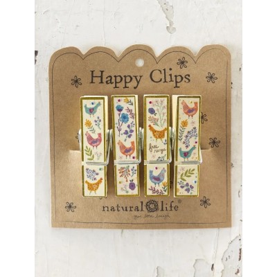 Happy Clips S/4 Cream Chicken