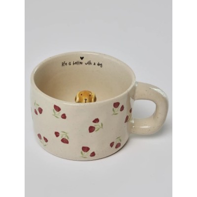 Peekaboo Mug Brown Dog