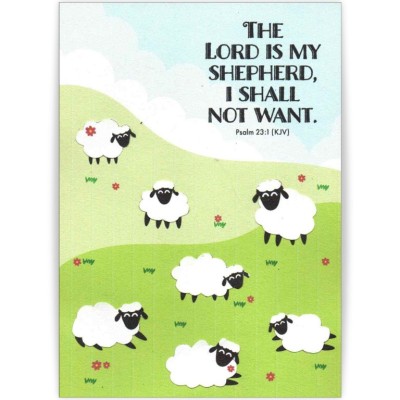 Card Fair Trade The Lord is My Shepherd
