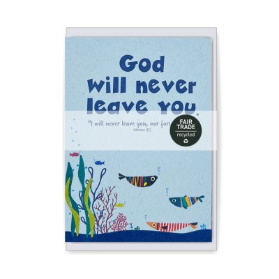 Card Fair Trade I Will Never Leave You