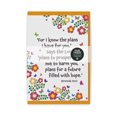 Card Fair Trade For I Know The Plans