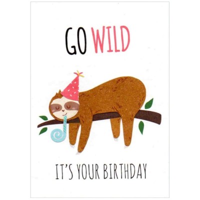 Card Fair Trade Birthday Go Wild