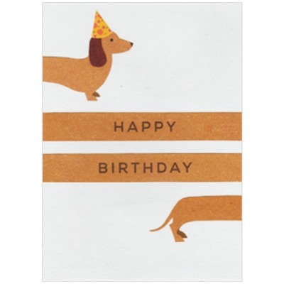 Card Fair Trade Happy Birthday Silly Sausage