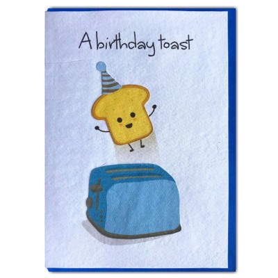 Card Fair Trade Birthday Toast