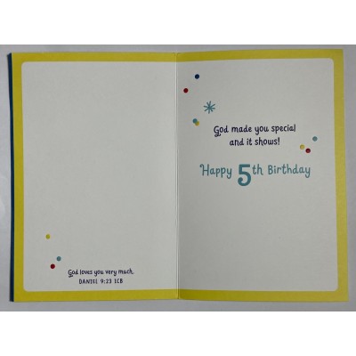 Card - 5th Birthday Child
