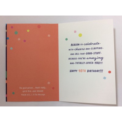 Card Birthday 40th
