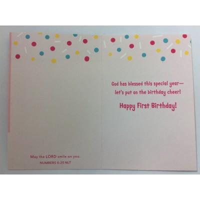Card Birthday Child 1st Girl