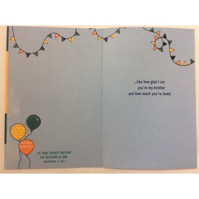 Card Relative Birthday  Brother