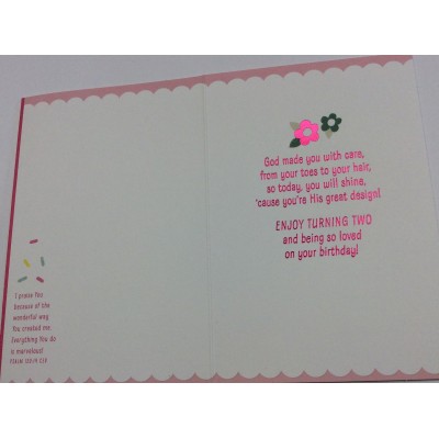 Card Birthday Child 2nd Girl