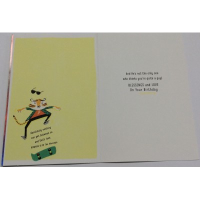 Card Relative Birthday Grandson Teen