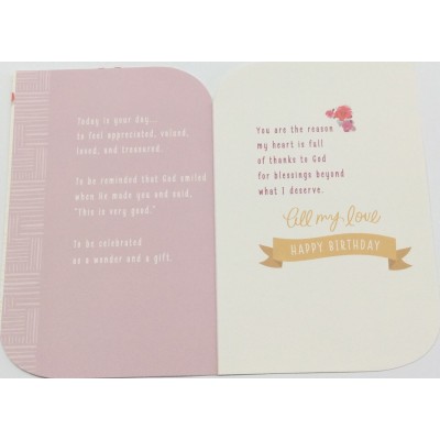 Card Relative Birthday One I Love Feminine