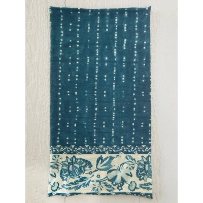 Boho Bandeau Indigo Shibori Stripe