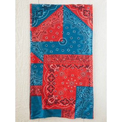 Boho Bandeau Red Bandana Patchwork