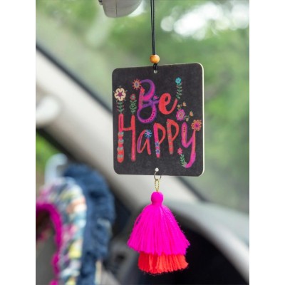 Air Freshener Black Be Happy