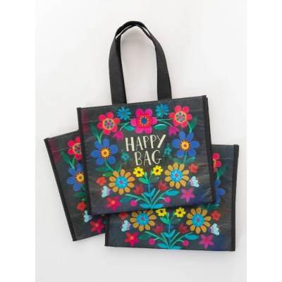 Happy Bag Medium Black Floral Happy Bag