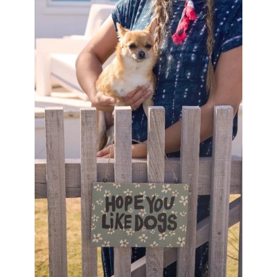 Wooden Sign Like Dogs Daisy