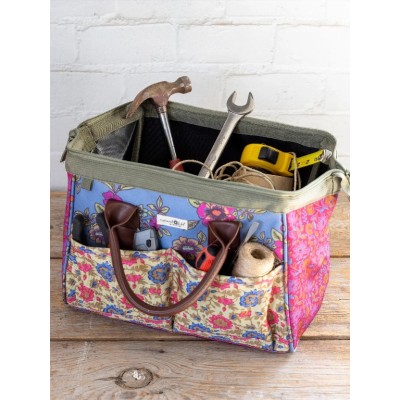Zip Up Utility Tote Mix Print