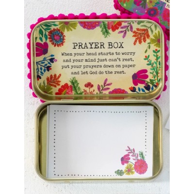 Prayer Box Teal Don't Worry