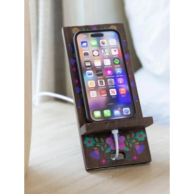 Phone Stand Cocoa Folk Flower