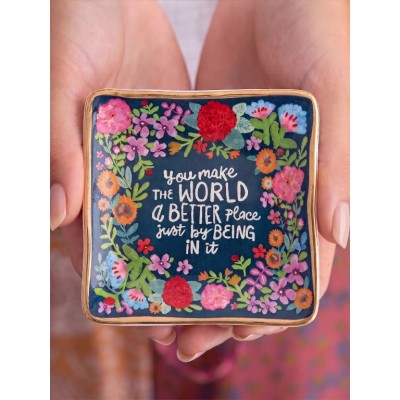 Artsy Trinket Dish You Make The World