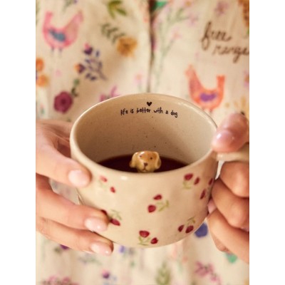 Peekaboo Mug Brown Dog