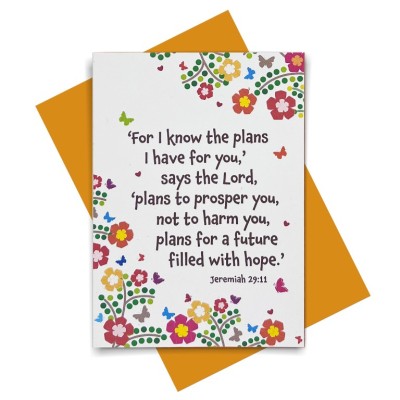 Card Fair Trade For I Know The Plans